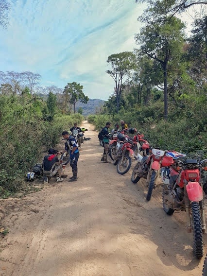 Dirt Bikes on Route 23 Ho Chi Minh Trail